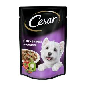 Корм для собак Cesar 85гр ягненок с овощами