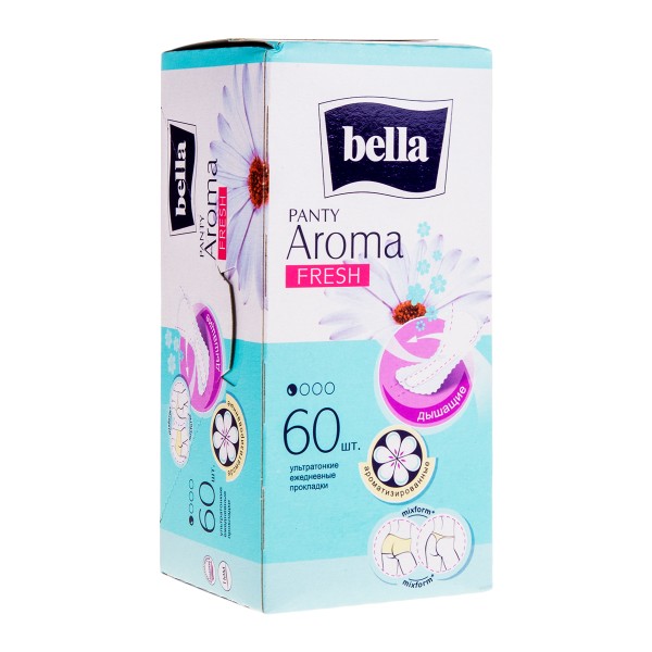 Прокладки гигиенические ежедневные Bella Panty aroma fresh 60шт