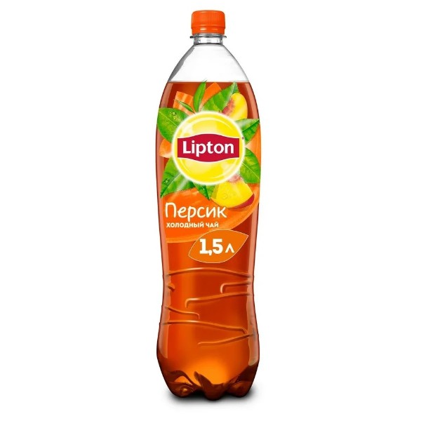 Напиток чайный Lipton черный 1,5л персик