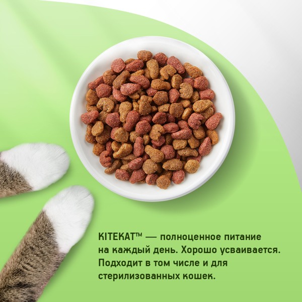 Корм для кошек Kitekat 800г мясной пир