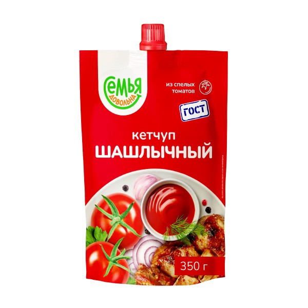 Кетчуп Шашлычный Семья довольна 350г