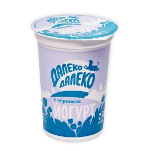 Йогурт Далеко-далеко 2,5% 500г с черникой БЗМЖ