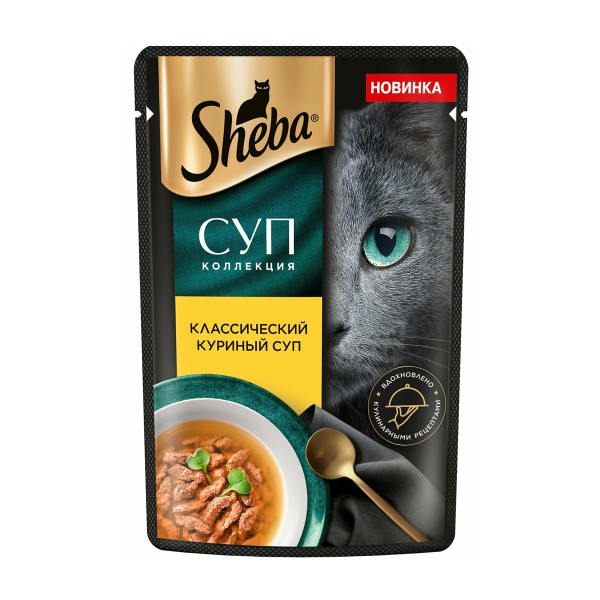 Корм для кошек Sheba Суп коллекция 70г курица