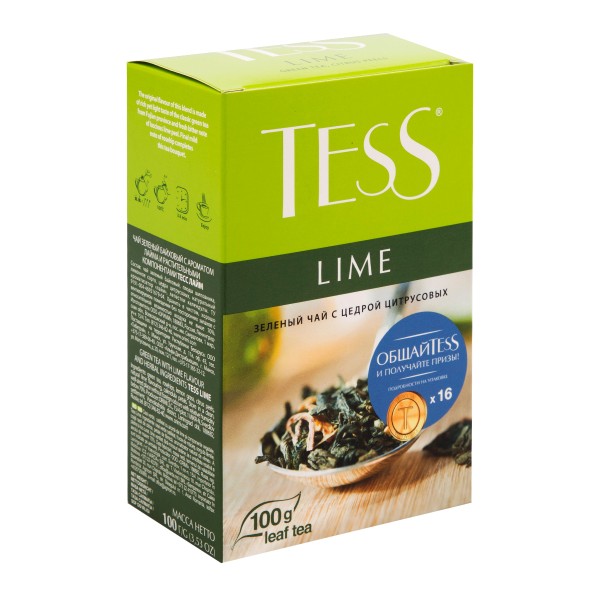 Чай зеленый Tess Lime 100г