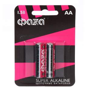 Батарейка ФАZА Super Alkaline BL LR6 AA 2шт