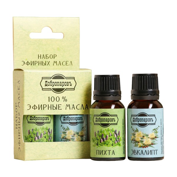 Набор эфирных масел Добропаровъ (пихта, эвкалипт) 2штх17мл