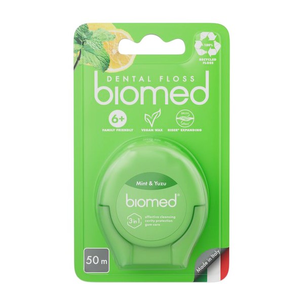 Зубная нить Biomed Dental Floss 50м мята и юдзу