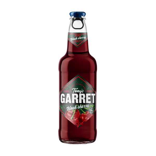 Напиток пивной Tony's Garret Hard Black Cherry 4,6% 0,4л