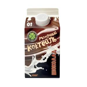 Коктейль молочный 2,5% Северодвинск-Молоко 450мл БЗМЖ шоколадный
