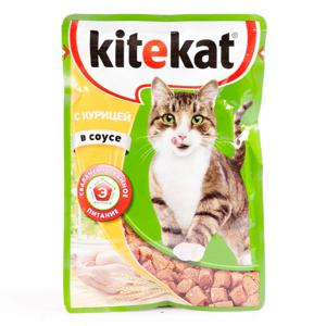 Корм для кошек Kitekat 85гр с курицей в соусе