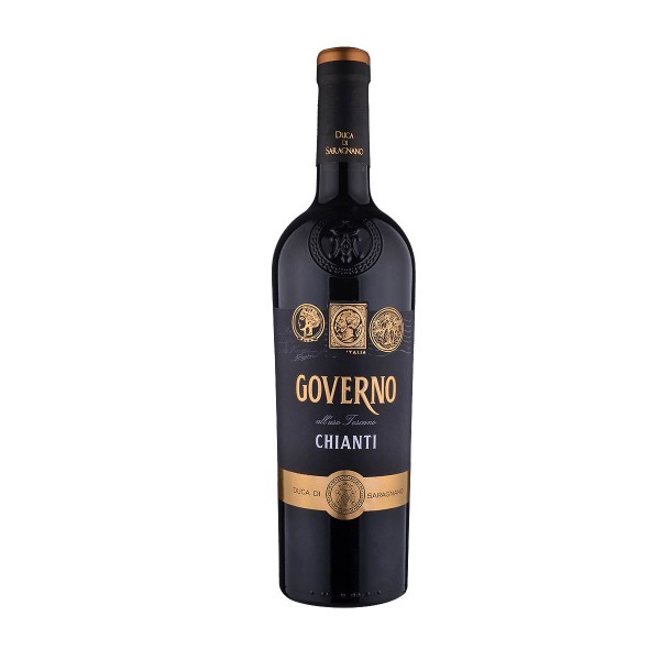 Вино Chianti Governo Duca di Saragnano красное полусухое 0,75л 13,5%