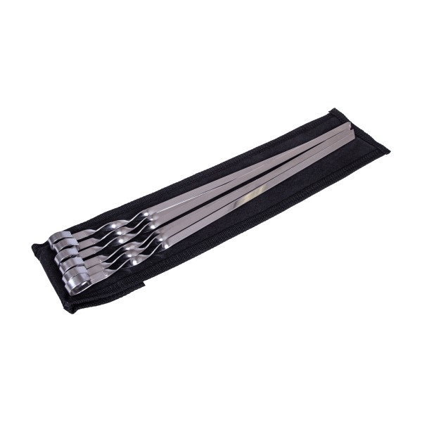 Набор прямых шампуров 450мм 6шт чехол