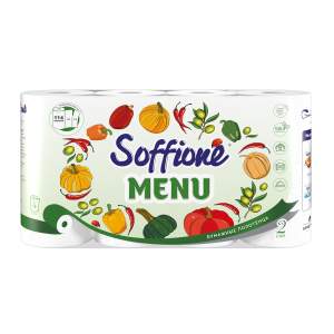Полотенца бумажные Soffione Menu 2 слоя 4 рулона