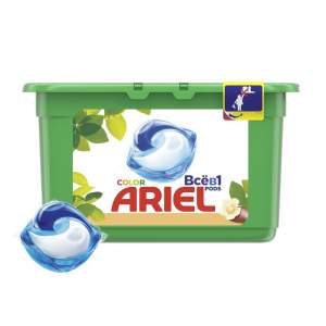 Гель для стирки Ariel Color масло ши в капсулах 15шт Х 27гр