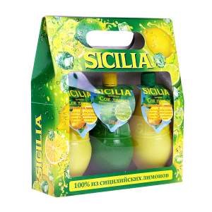 Набор Sicilia сок лимона 2шт + сок лайма 1шт