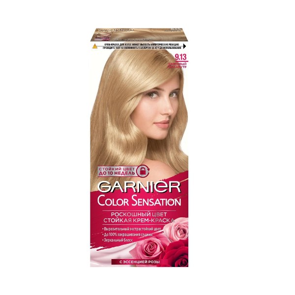 Краска для волос Garnier Color Sensation Роскошный Цвет 9.13 кремовый перламутр
