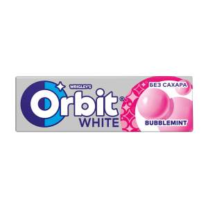 Жевательная резинка Orbit White 13,6гр bubblemint