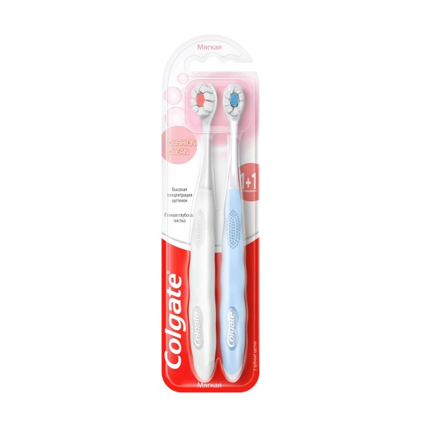 Зубная щетка Colgate Cushion Clean 2шт