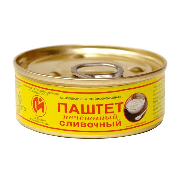 Паштет печеночный сливочный №1 100г Йошкар-Ола