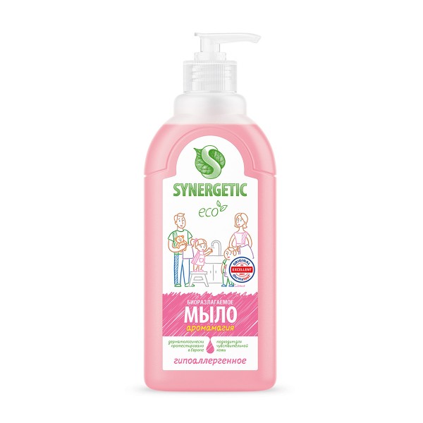 Мыло жидкое Synergetic для рук 500мл аромагия