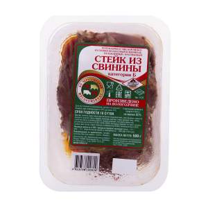 Стейк из свинины в маринаде охлажденный Череповецкий мясокомбинат 500г