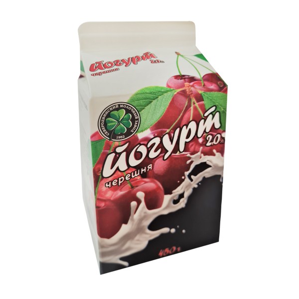 Йогурт 2% Северодвинск-Молоко 450г черешня БЗМЖ