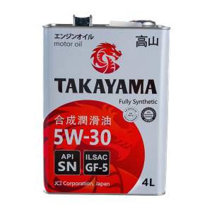 Масло Takayama моторное SAE 5W-30 ILSAC GF5/API SN 4л