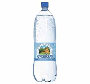 Минеральная вода газированная Куртяевская К-1 1,5л