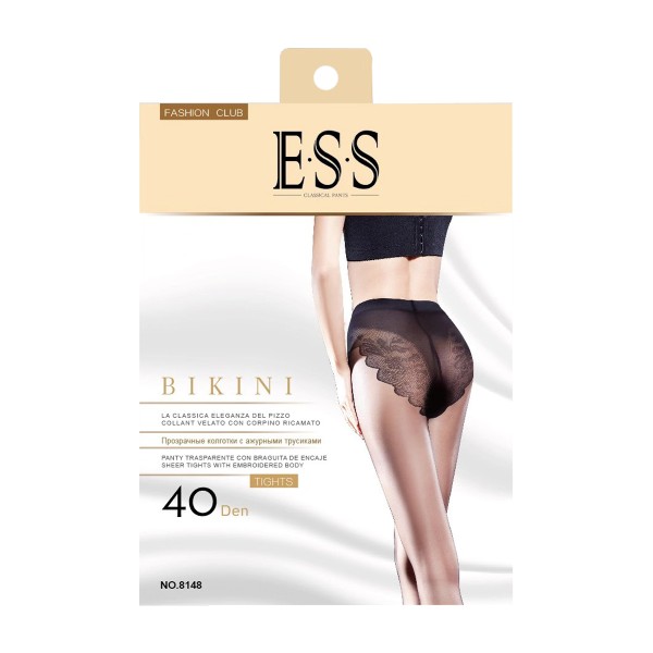 Колготки женские BIKINI 40 den Ess черный, р.3