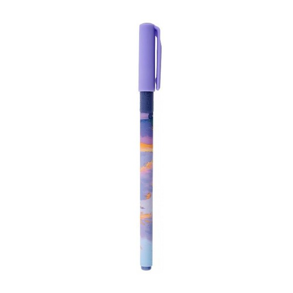 Ручка гелевая Fluffy Sky Slim Soft Grip Lorex 0,5мм черная