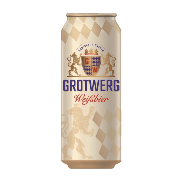 Пиво Grotwerg Weissbier светлое 4,9% 0,5л