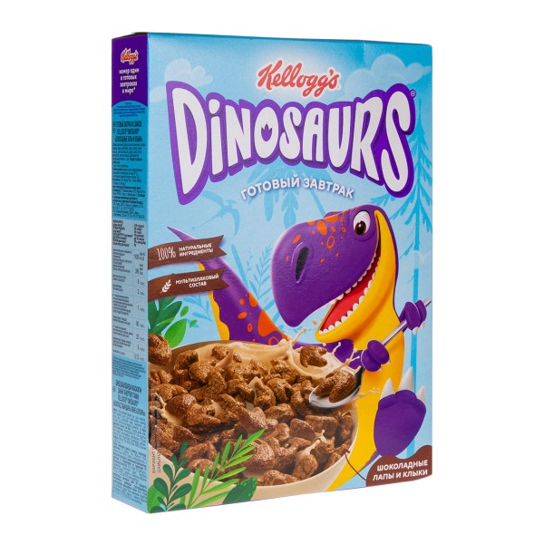 Сухой завтрак Шоколадные лапы и клыки Dinosaurs 220г