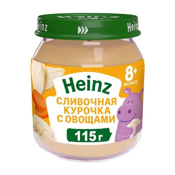 Пюре детское Heinz 115г сливочная курочка с овощами