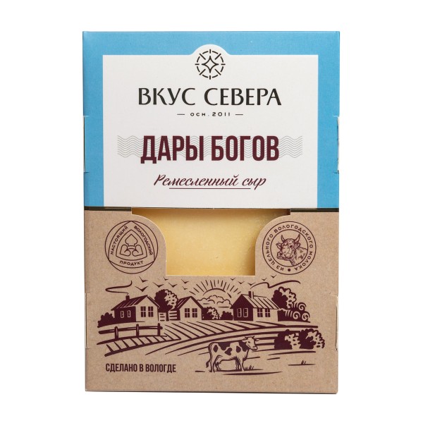 Сыр Дары богов 50% Вкус Севера БЗМЖ