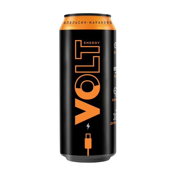 Энергетический напиток Volt energy апельсин и маракуйя 0,45л