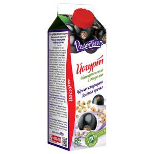 Йогурт фруктово-ягодный 2% Радостино 450г черная смородина - зеленая гречка