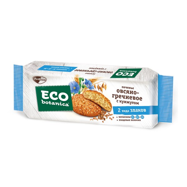 Печенье Eco Botanica овсяно-гречневое с кунжутом 280г