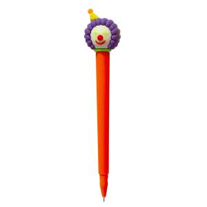 Ручка гелевая Клоун синяя 0,5мм игольчатый наконечник Аlingar