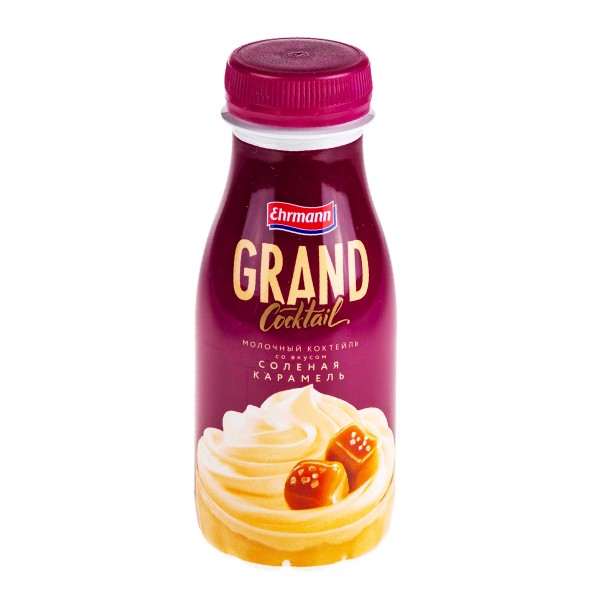 Коктейль молочный Grand coctail 4% 260г соленая карамель БЗМЖ