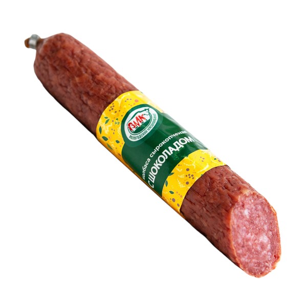 Колбаса сырокопченая С шоколадом Вологодский Мясокомбинат 200г