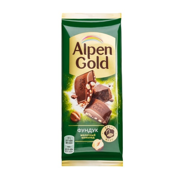 Шоколад Alpen Gold молочный с фундуком 80г