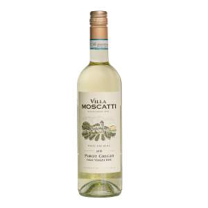 Вино белое сухое сортовое ординарное Villa Moscatti Pinot Gridgio 12% 0,75л