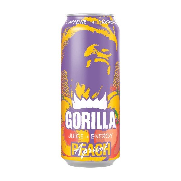 Энергетический напиток Gorilla газированный Персик-Абрикос 0,45л