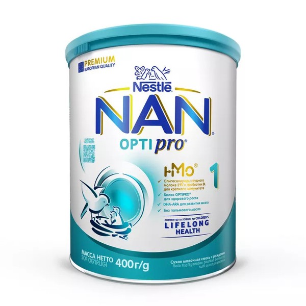 Смесь сухая молочная NAN-1 Optipro Premium 400г с рождения