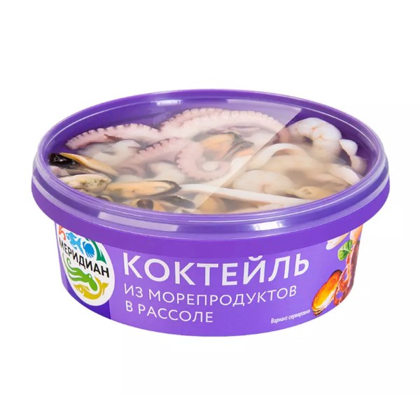 Коктейль из морепродуктов в рассоле Меридиан 270г