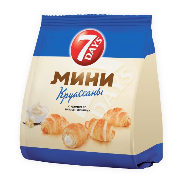 Круассаны 7 days мини 265г ваниль