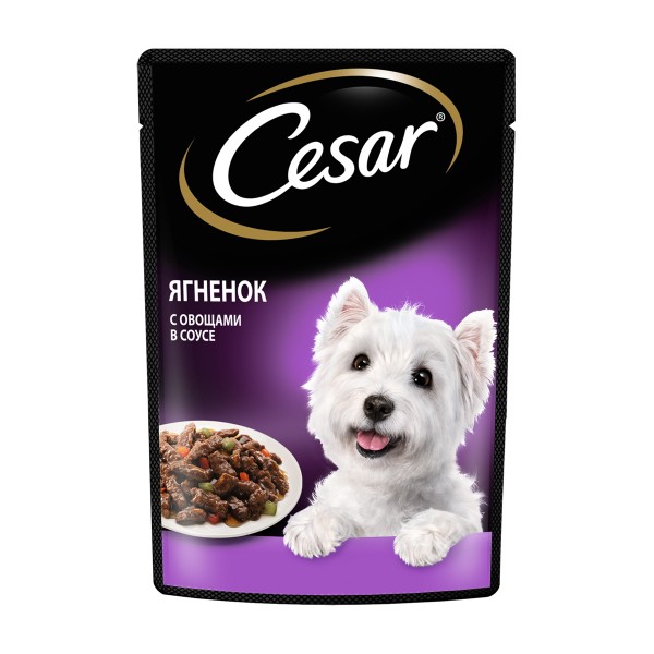 Корм для собак Cesar 85гр ягненок с овощами