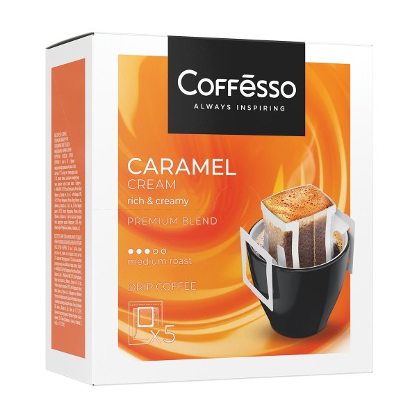 Кофе молотый Coffesso Caramel Cream дрип-пакет 10гх5шт Май