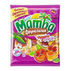 Мармелад жевательный Фрумеладки Mamba 70г фрукты и йогурт