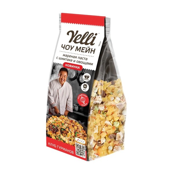 Смесь для жареной пасты с шиитаке и овощами Чоу Мейн Yelli 170г